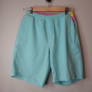 Birddogs Men's Activewear Shorts Medium Long‎ Blue & Pink Lined